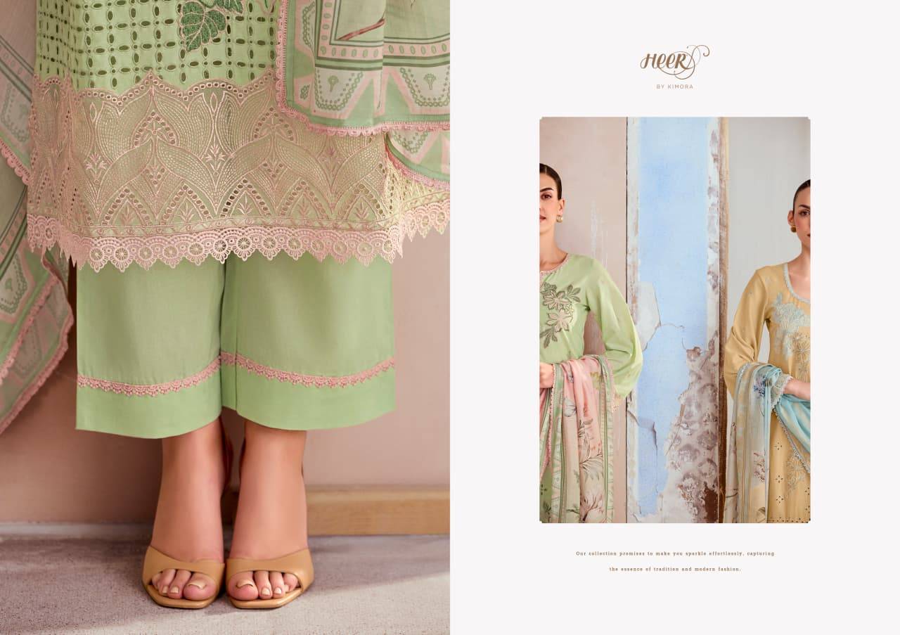 Crimson cotton vol-251 by Heer 0071 to 0076 series Beautiful Fancy Stylish Colourful casual Pure cotton lawn Dresses At Wholesale Price